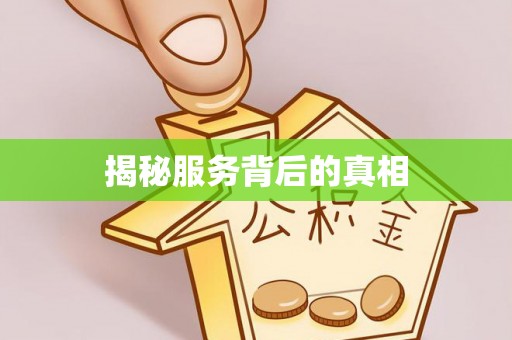 东乡揭秘服务背后的真相