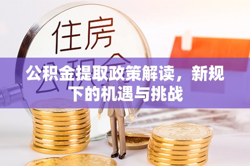 瑞丽公积金提取政策解读，新规下的机遇与挑战