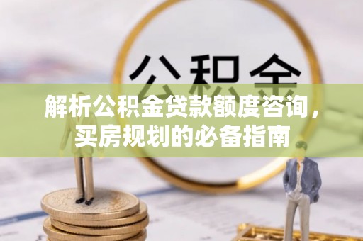临泉解析公积金贷款额度咨询，买房规划的必备指南