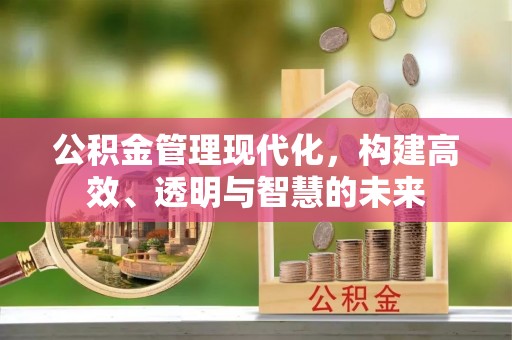青山公积金管理现代化，构建高效、透明与智慧的未来