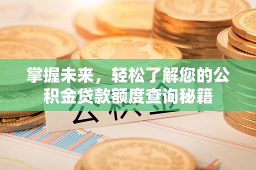 任城掌握未来，轻松了解您的公积金贷款额度查询秘籍