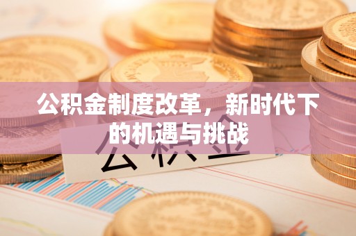 赣榆公积金制度改革，新时代下的机遇与挑战