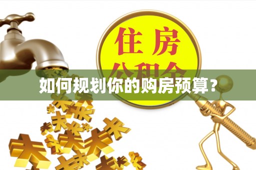 山东如何规划你的购房预算？