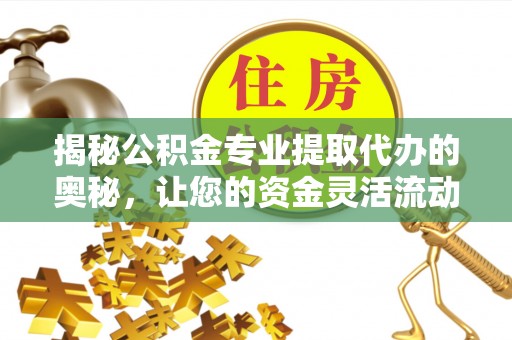 南丰揭秘公积金专业提取代办的奥秘，让您的资金灵活流动