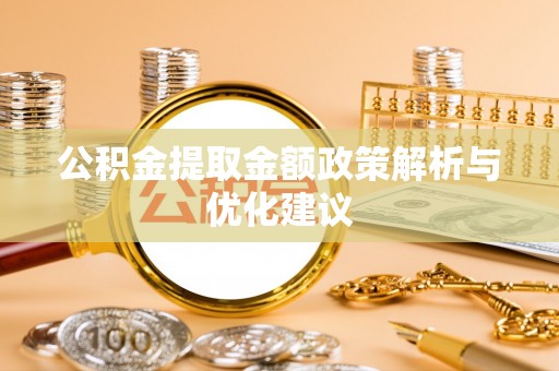 芦淞公积金提取金额政策解析与优化建议