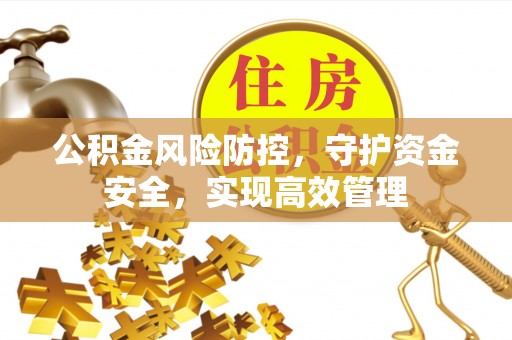 徽州公积金风险防控，守护资金安全，实现高效管理