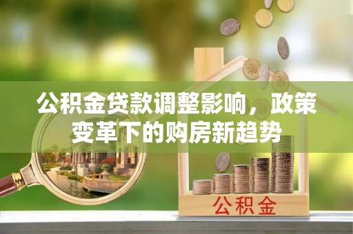 莲都公积金贷款调整影响，政策变革下的购房新趋势