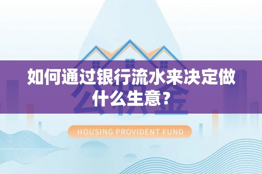卑南如何通过银行流水来决定做什么生意？