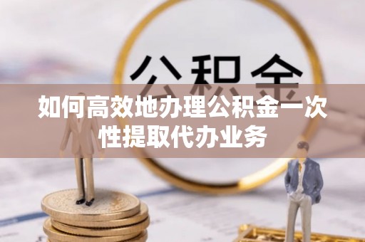 保亭如何高效地办理公积金一次性提取代办业务