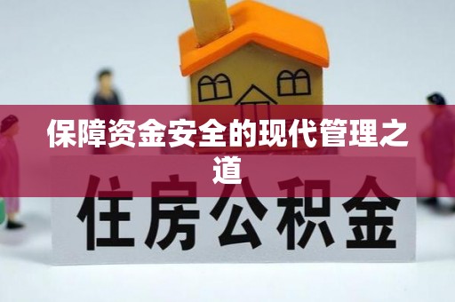 祁阳保障资金安全的现代管理之道