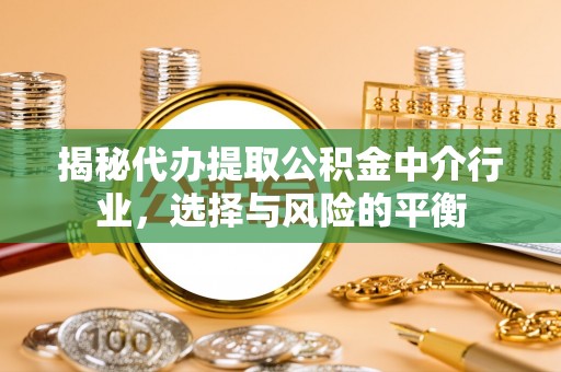 孙吴揭秘代办提取公积金中介行业，选择与风险的平衡