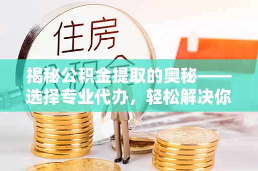 水里揭秘公积金提取的奥秘——选择专业代办，轻松解决你的难题