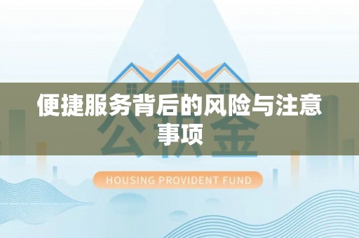 邳州便捷服务背后的风险与注意事项